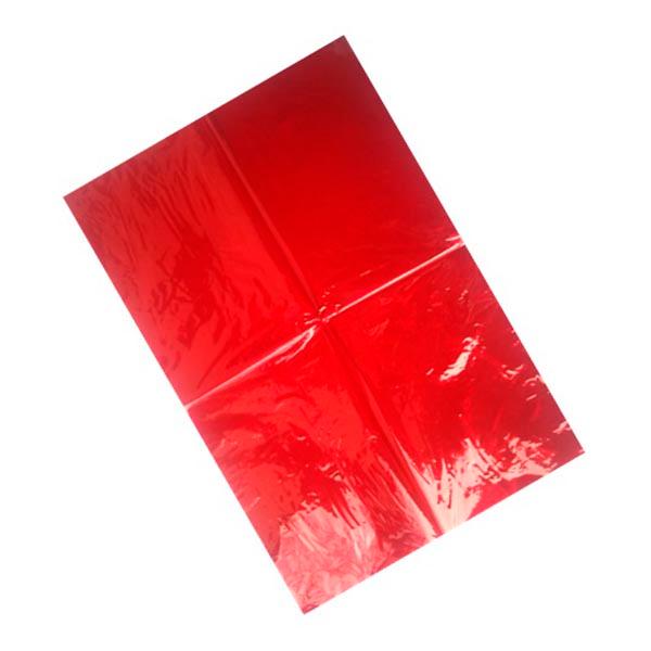 Papel celofan color rojo