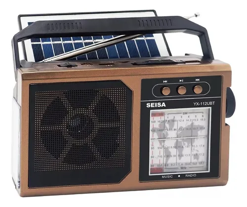 Radio con panel solar, Seisa YX-112UBT 