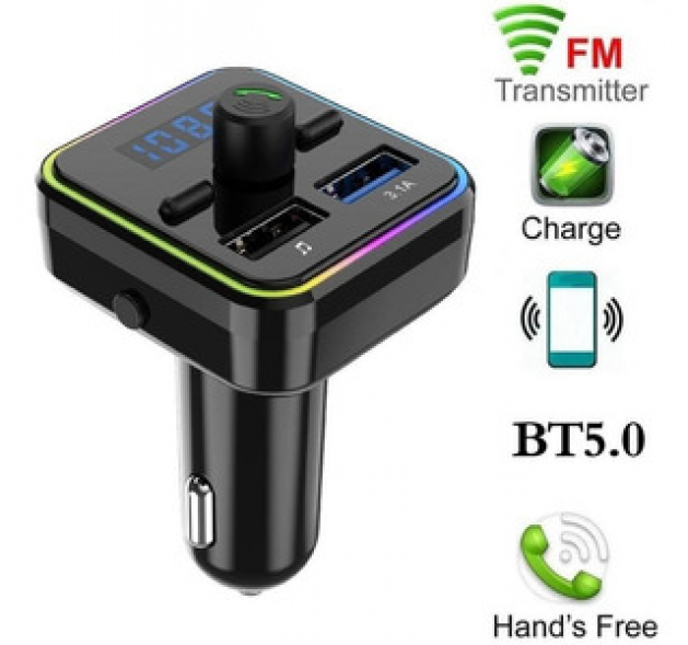 Transmisor Bluetooth para carro marca havit HV-FM811BT