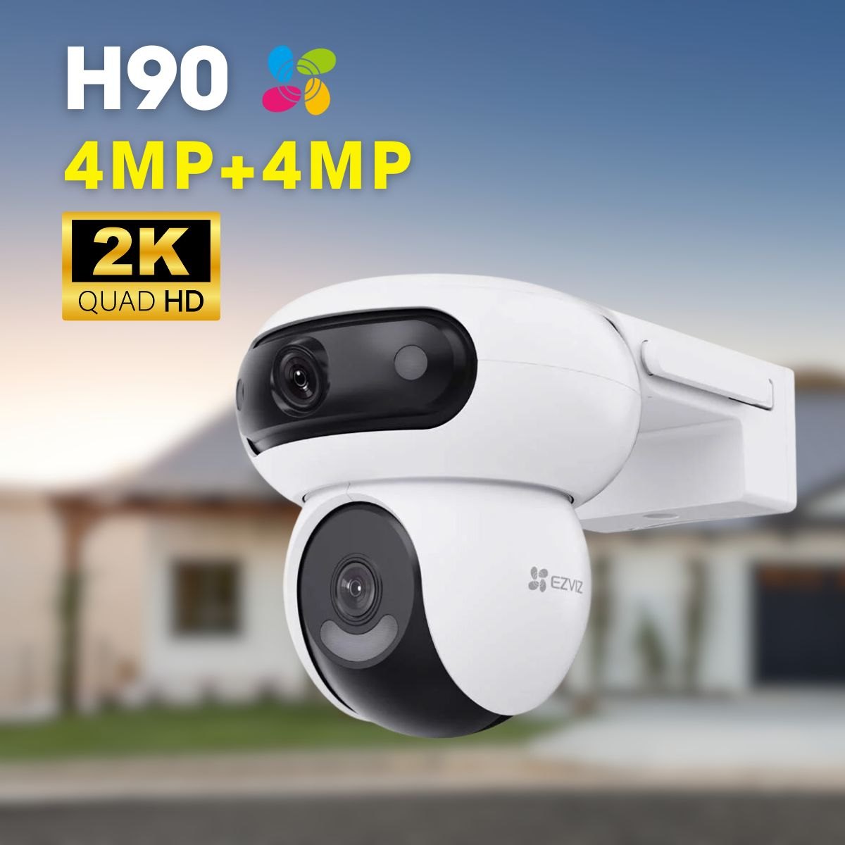 Camara Ezviz, H90, Dual 2K+, 2 camaras giran