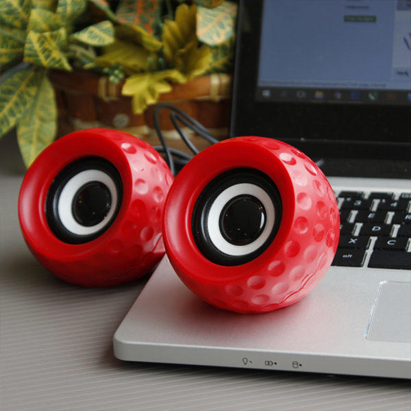 Parlante para computadora havit color rojo HV-SK486 