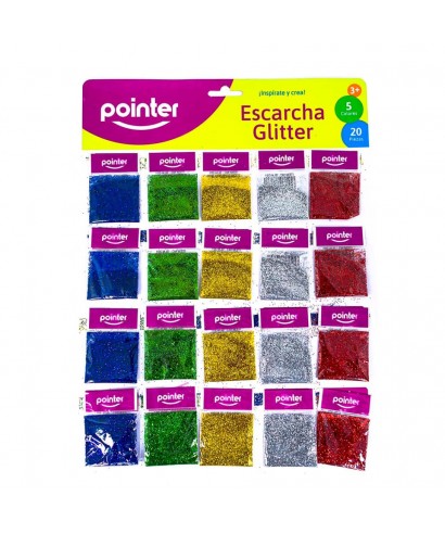 Paquetitos de escarcha pointer de colores