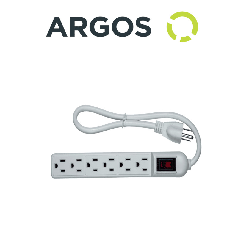 Regleta de 6 entradas, marca Argos