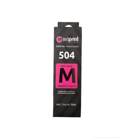 Tinta ecotank maxiprint 504 Magenta