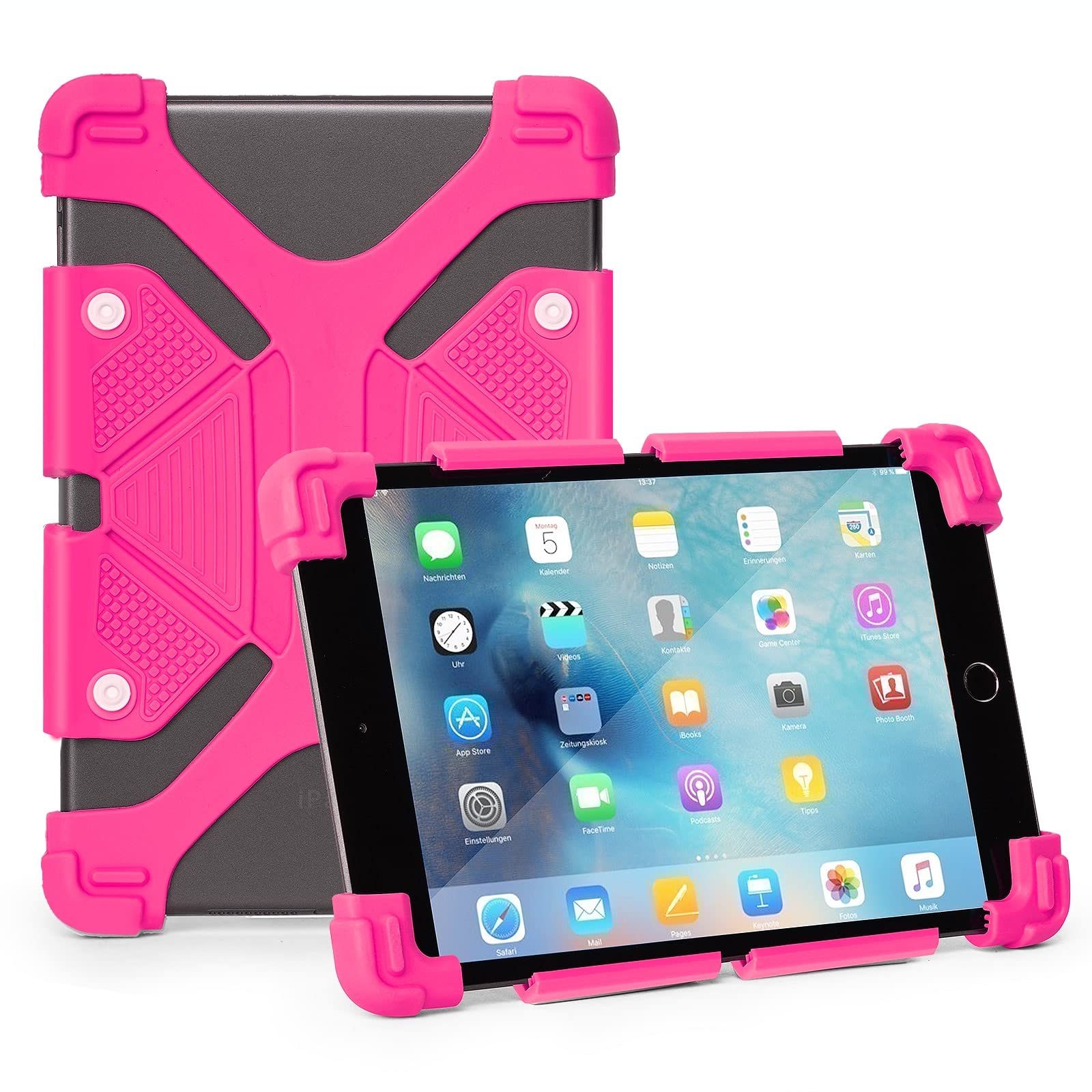 Estuche de tablet hule rosada 7