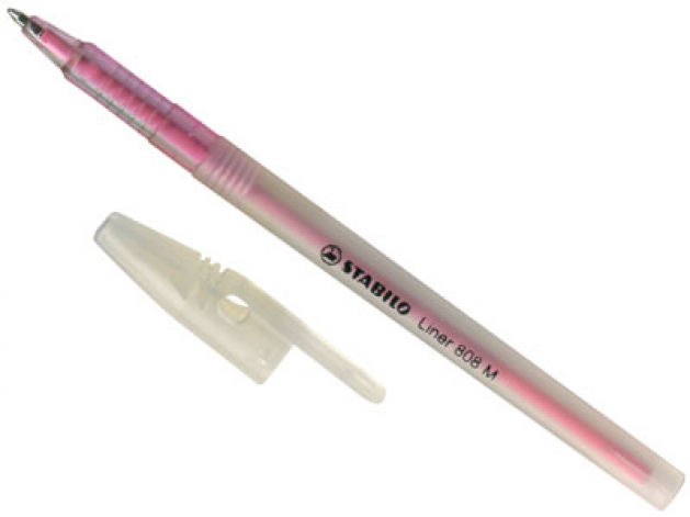 Lapicero stabilo color rosado