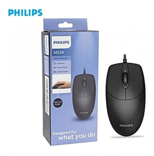 Mouse alámbrico marca philips M234