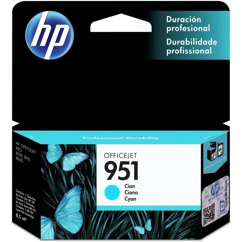 Tinta Hp original color cyan 951